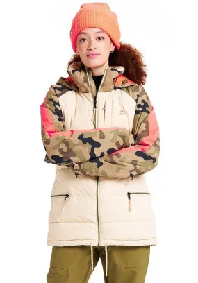 jacket Burton Keelan - Cream Brulee/Martini Olive/Terra/Camo - women´s