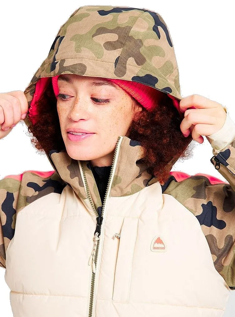 jacket Burton Keelan - Cream Brulee/Martini Olive/Terra/Camo - women´s