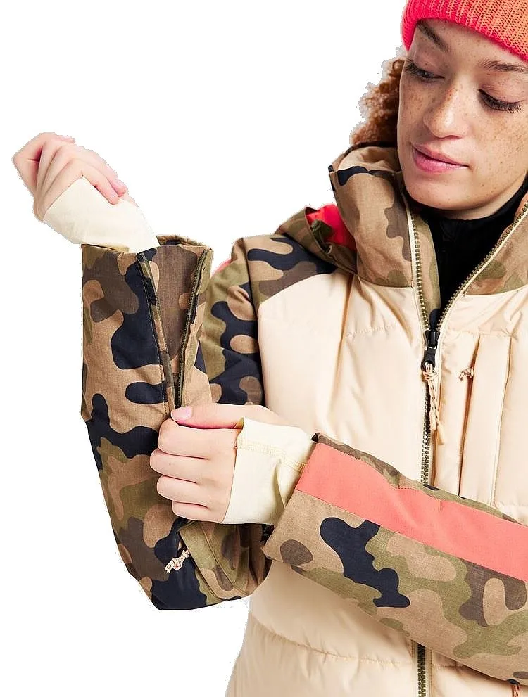 jacket Burton Keelan - Cream Brulee/Martini Olive/Terra/Camo - women´s