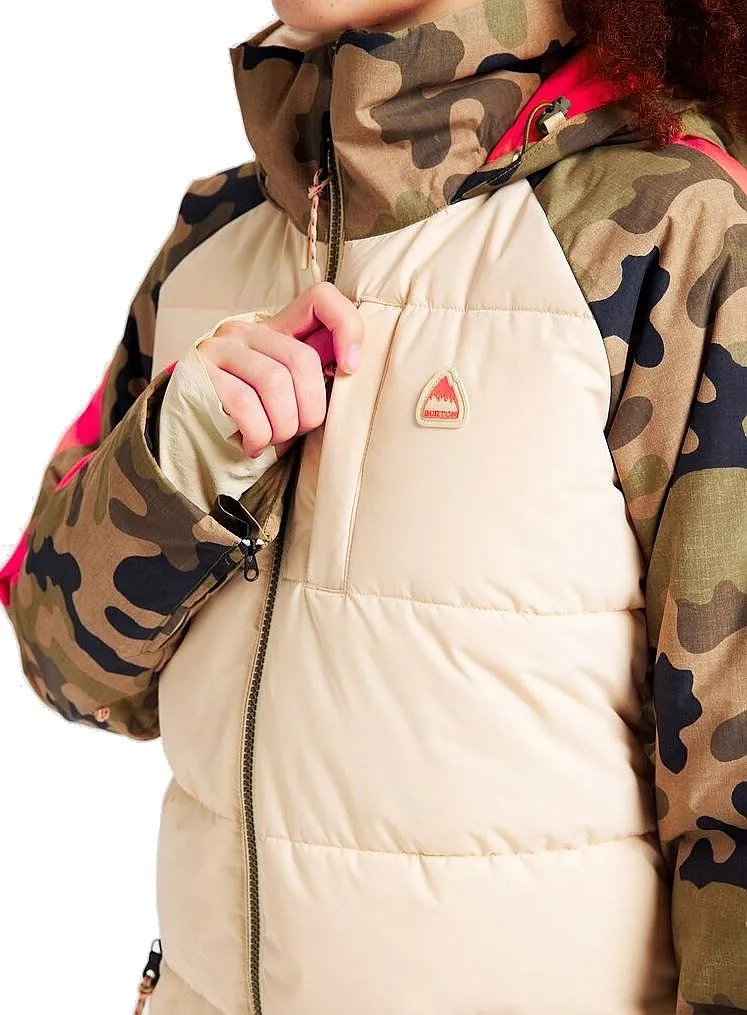 jacket Burton Keelan - Cream Brulee/Martini Olive/Terra/Camo - women´s