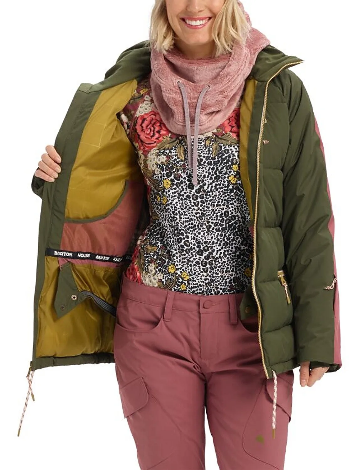 jacket Burton Keelan - Forest Night/Rose Brown - women´s