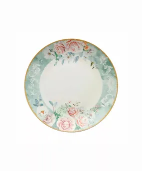 Jenna Clifford -7110 Green Floral Dinner Plate (Set Of 4)