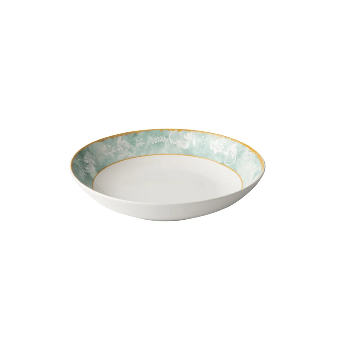 Jenna Clifford -7113 Green Floral Pasta Bowl (Set Of 4)