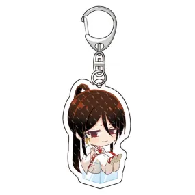 Jigoku Raku Cosplay Keychain Cartoon Cosplay Keychains with pendant metal Car key chain Key Ring Men Women Baby Jewelry Gifts Ji