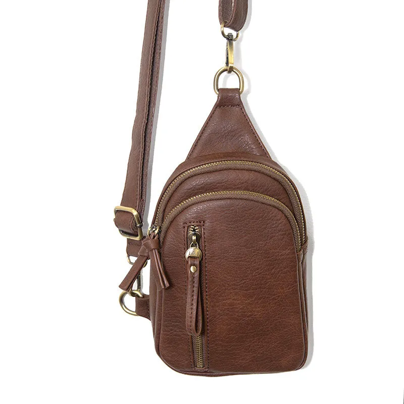 Joy Susan Cognac Skyler Sling Bag