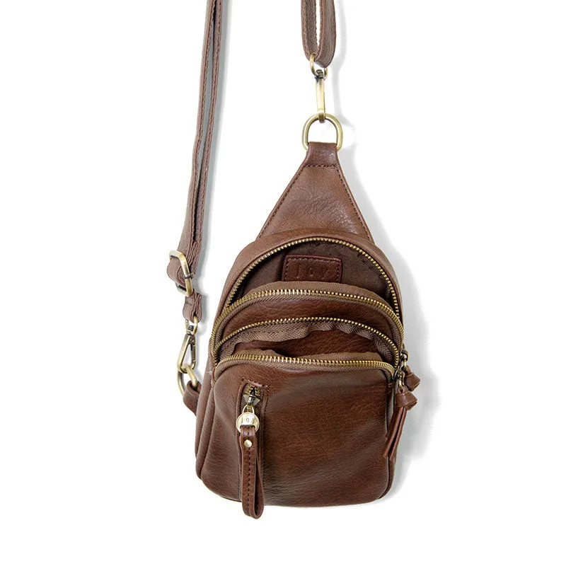 Joy Susan Cognac Skyler Sling Bag