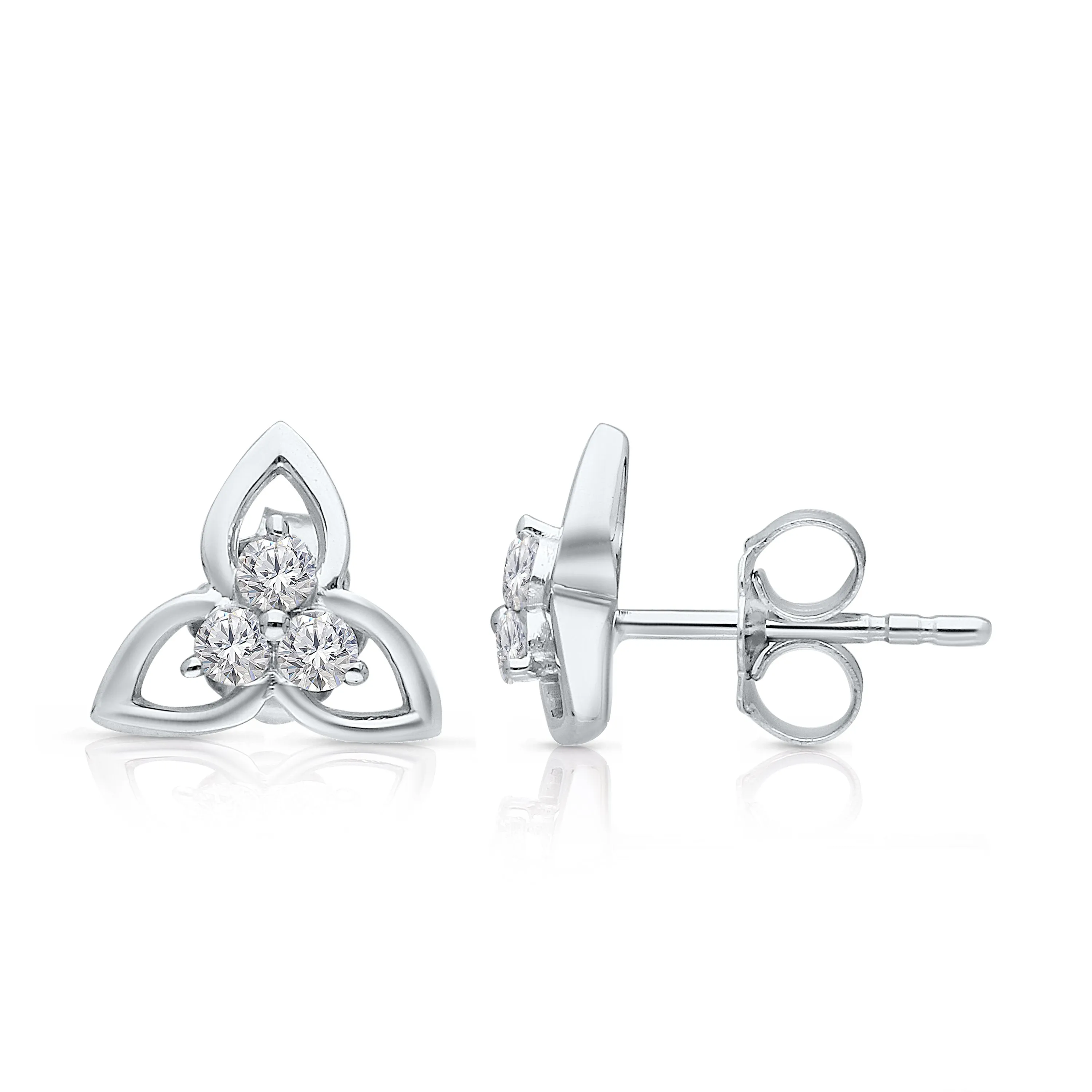 Kallati White Gold Diamond Eternal Earrings