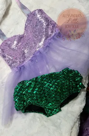 Lavender Sequin Mermaid set