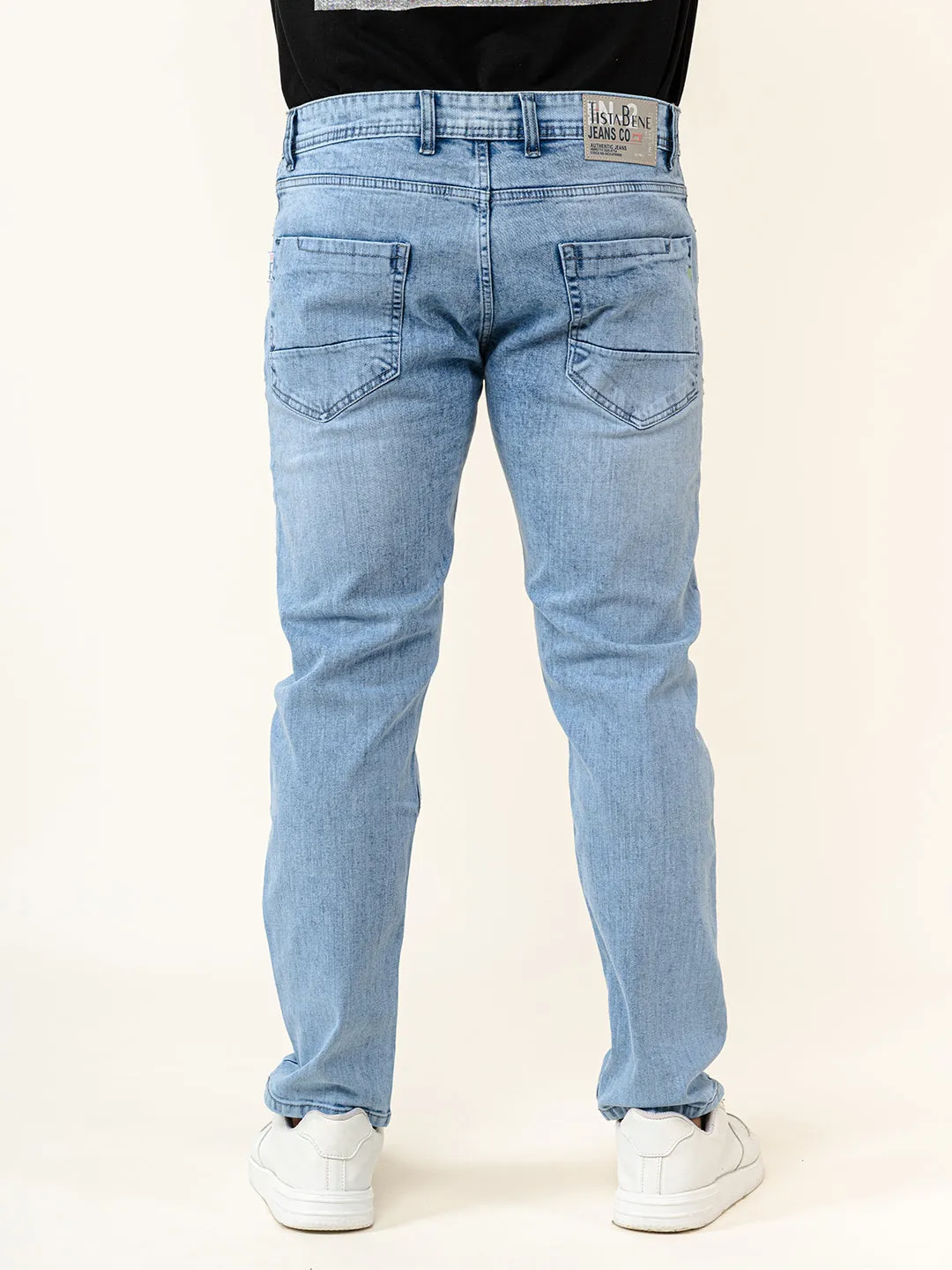 Light Blue Ankle Fit Denim Jeans