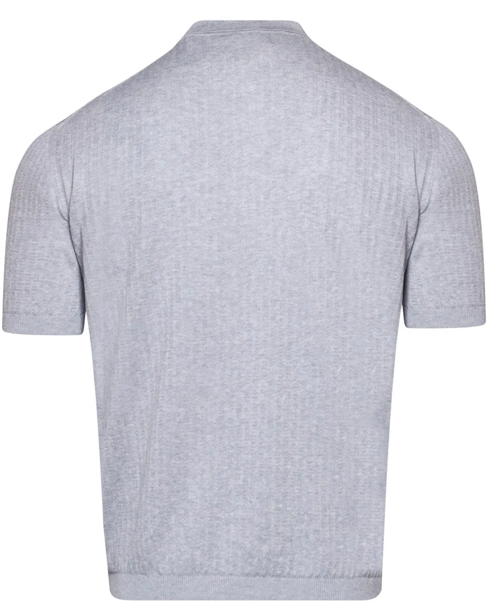 Light Grey Quarter Zip Polo