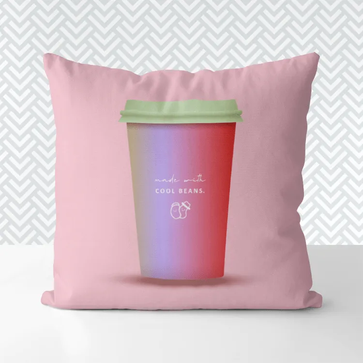 Made with COOL BEANS Coffee Cup Cushion Cover 咖啡杯咕套