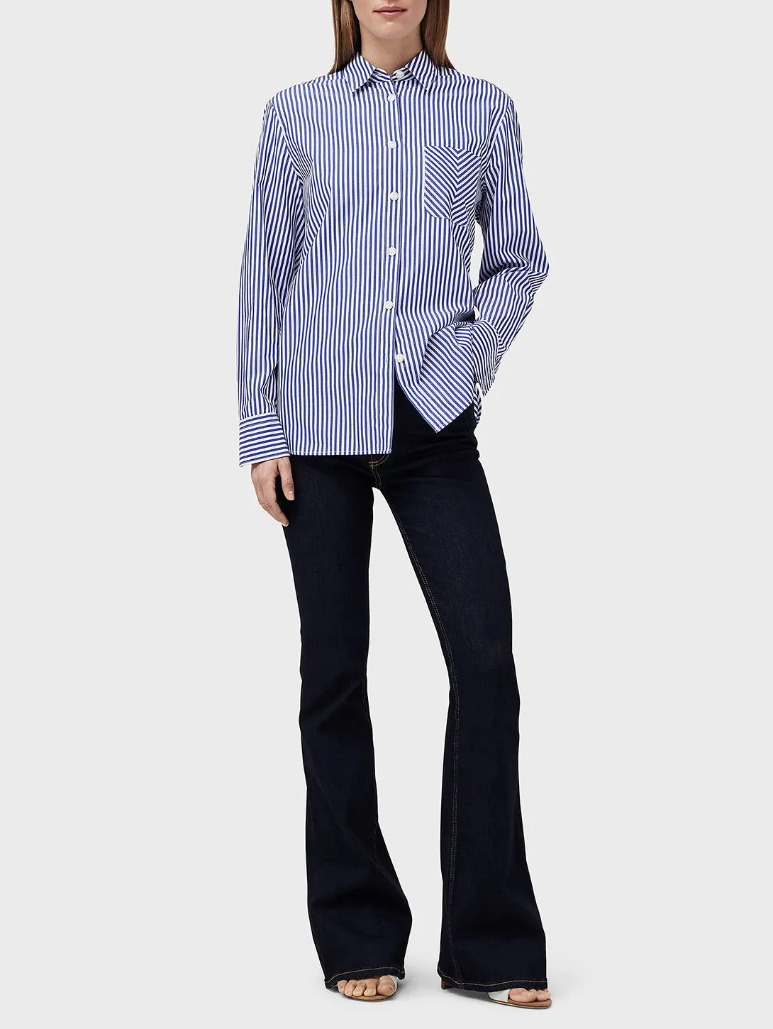 Maxine Shirt - Blue Stripe