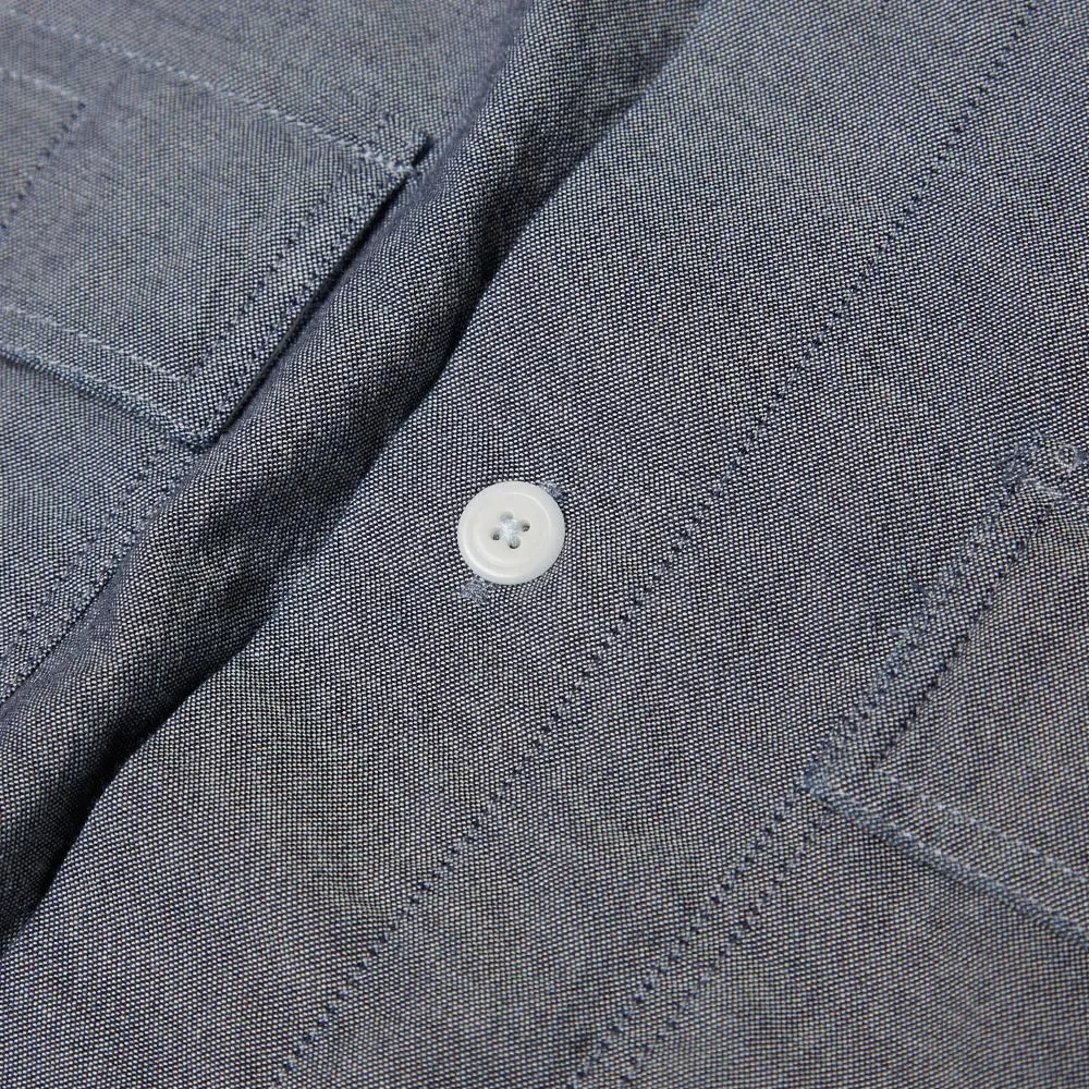 MHL by Margaret Howell Double Pocket Chambray OvershirtIndigo