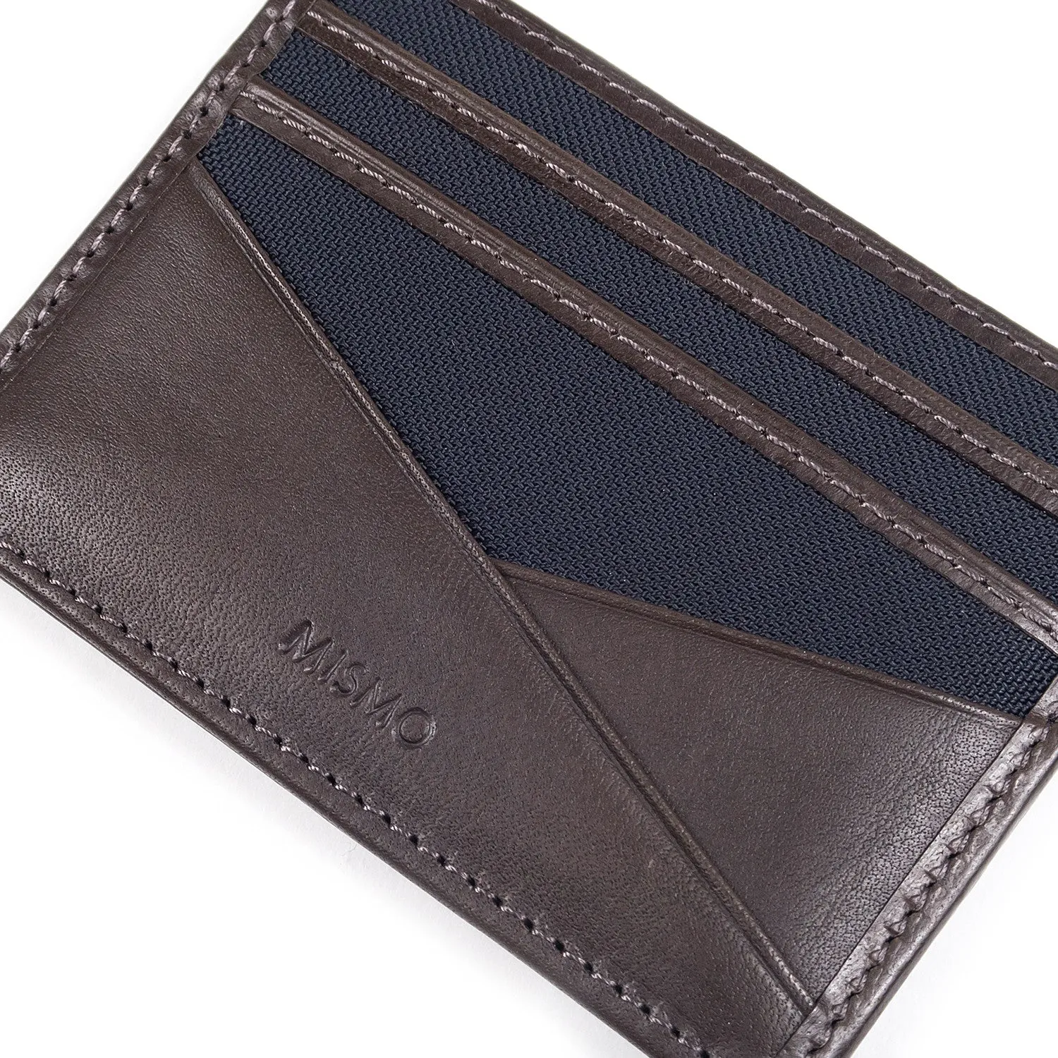 Mismo - M/S Cardholder - Navy/Dark Brown