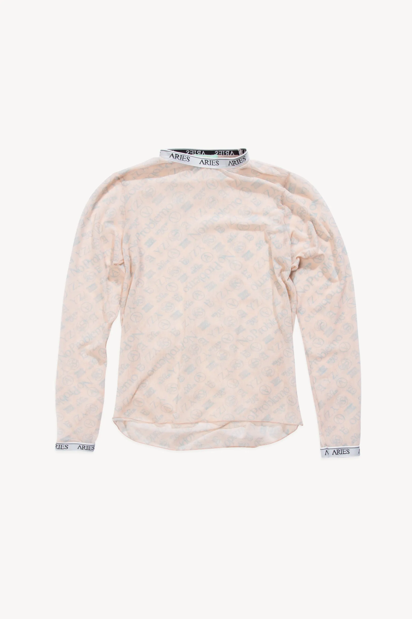 Monogram Mesh Long Sleeve Top