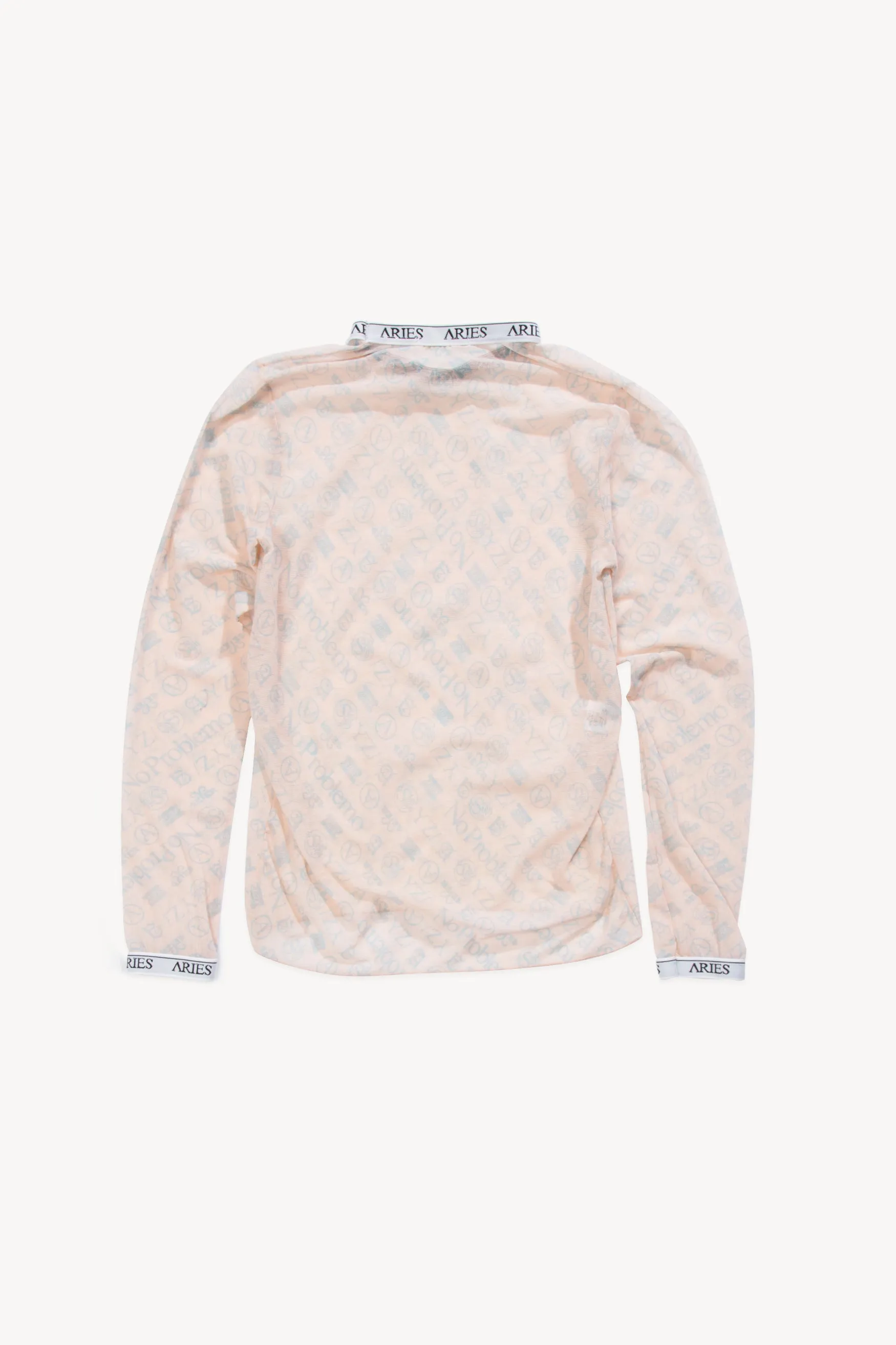 Monogram Mesh Long Sleeve Top