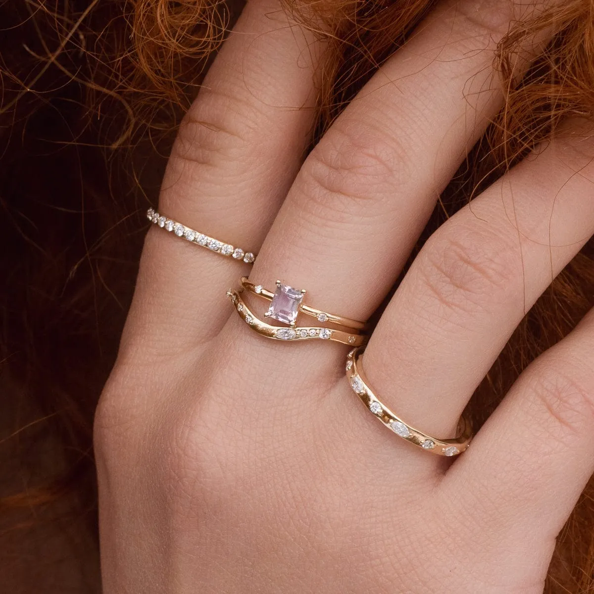 Morganite Ballet Ring