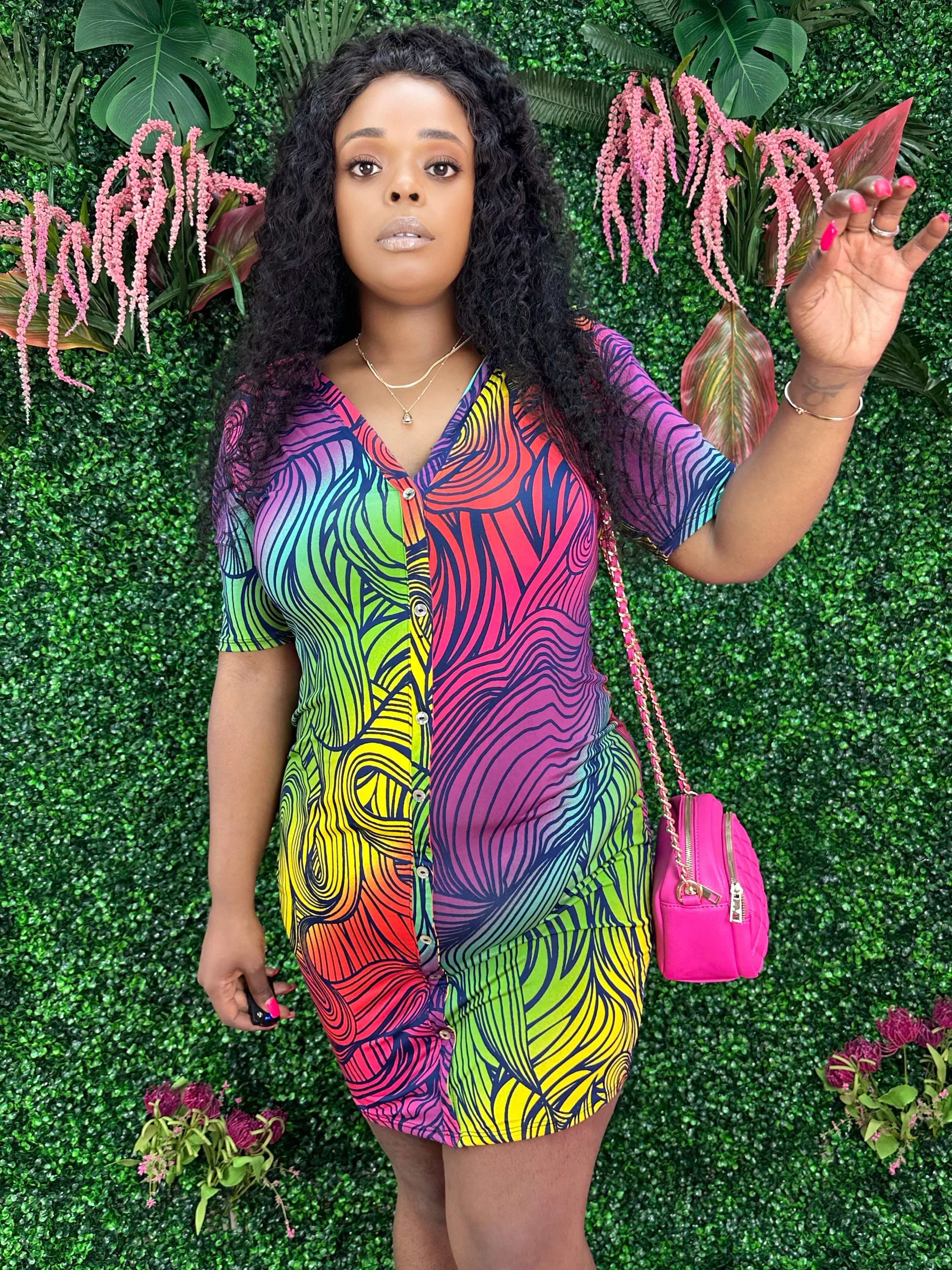 Multi Color + Size Dress