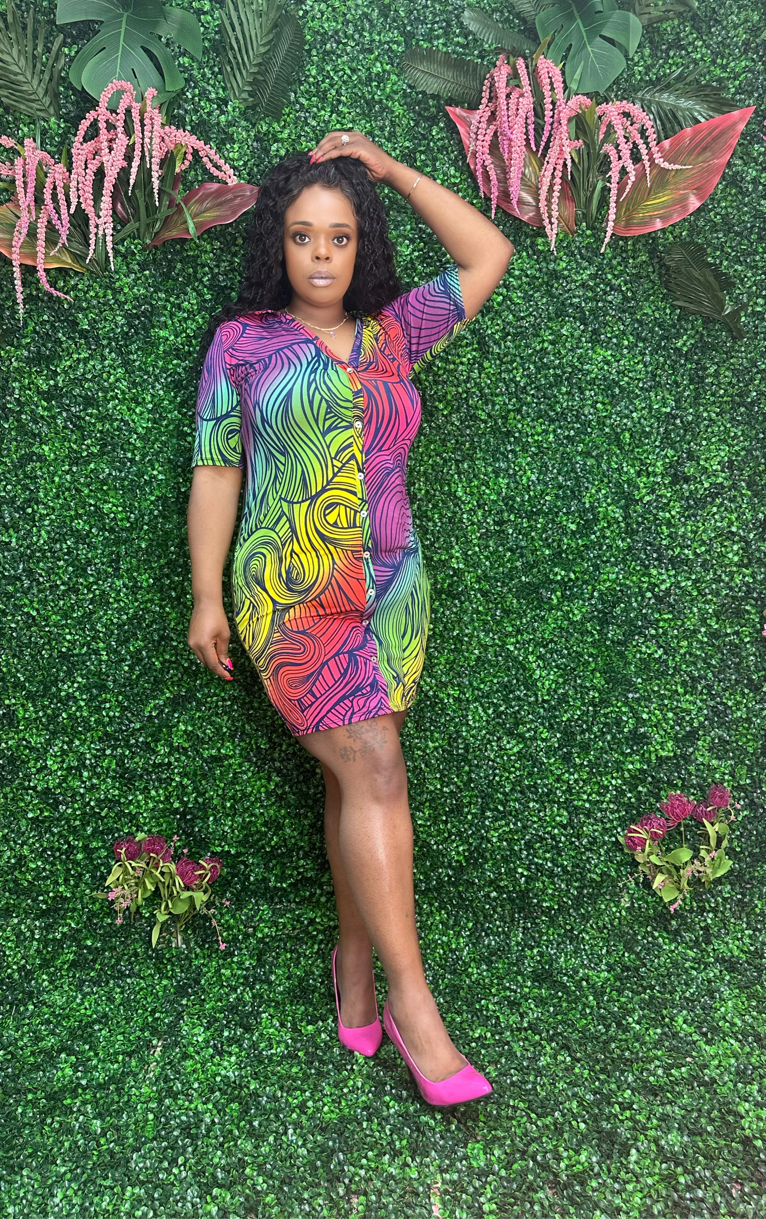 Multi Color + Size Dress