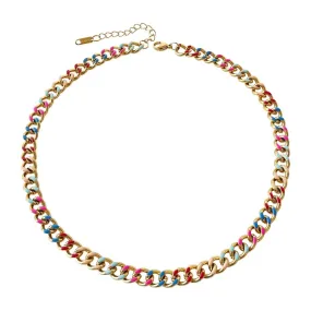 Multi Color Cuban Anklet