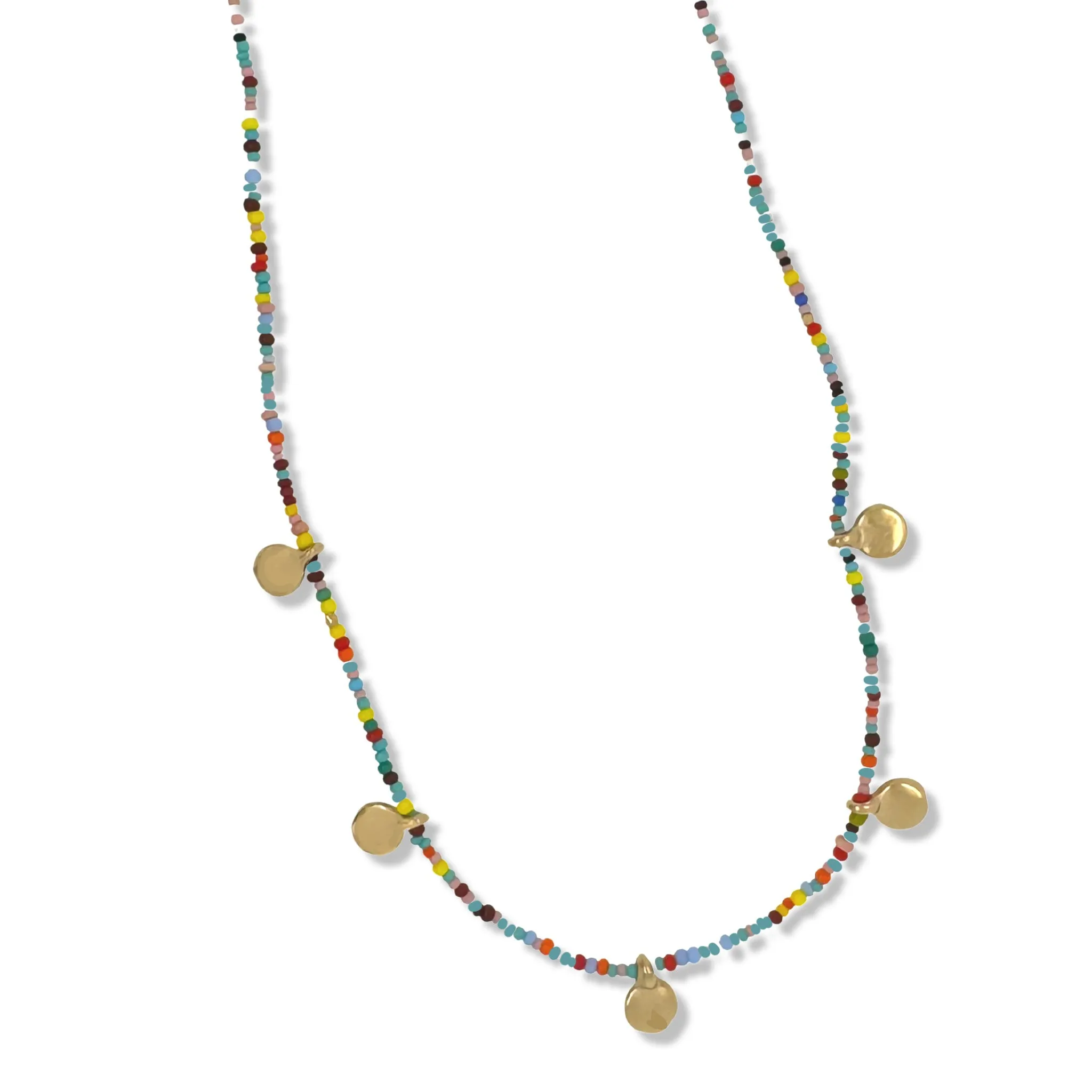 MULTI COLOR DOT NECKLACE