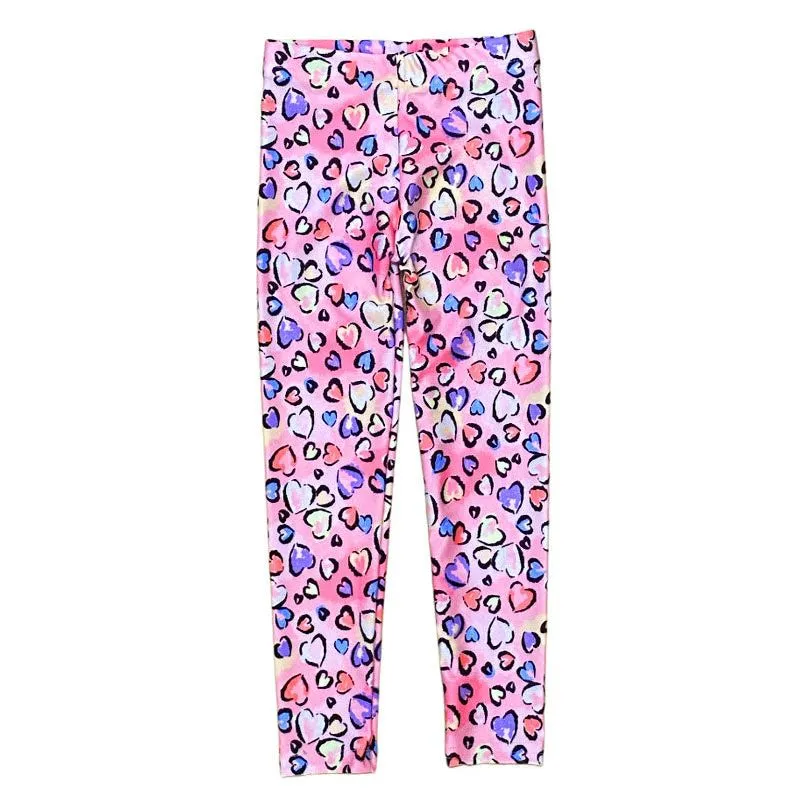 multi hearts legging