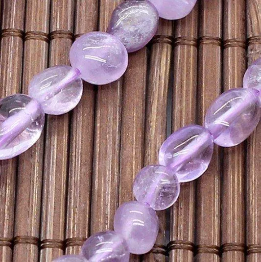 Natural Purple Jade 6-8mm Free-form Beads Single Strand for DIY Jewelry