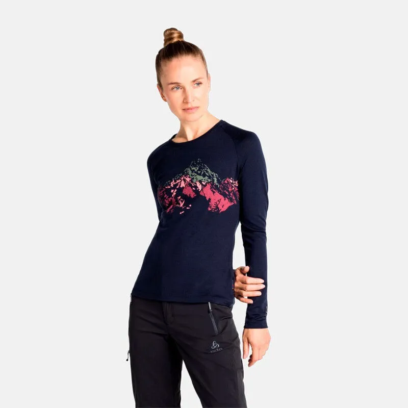 Odlo  Concord+ Summit Print - T-shirt - Donna