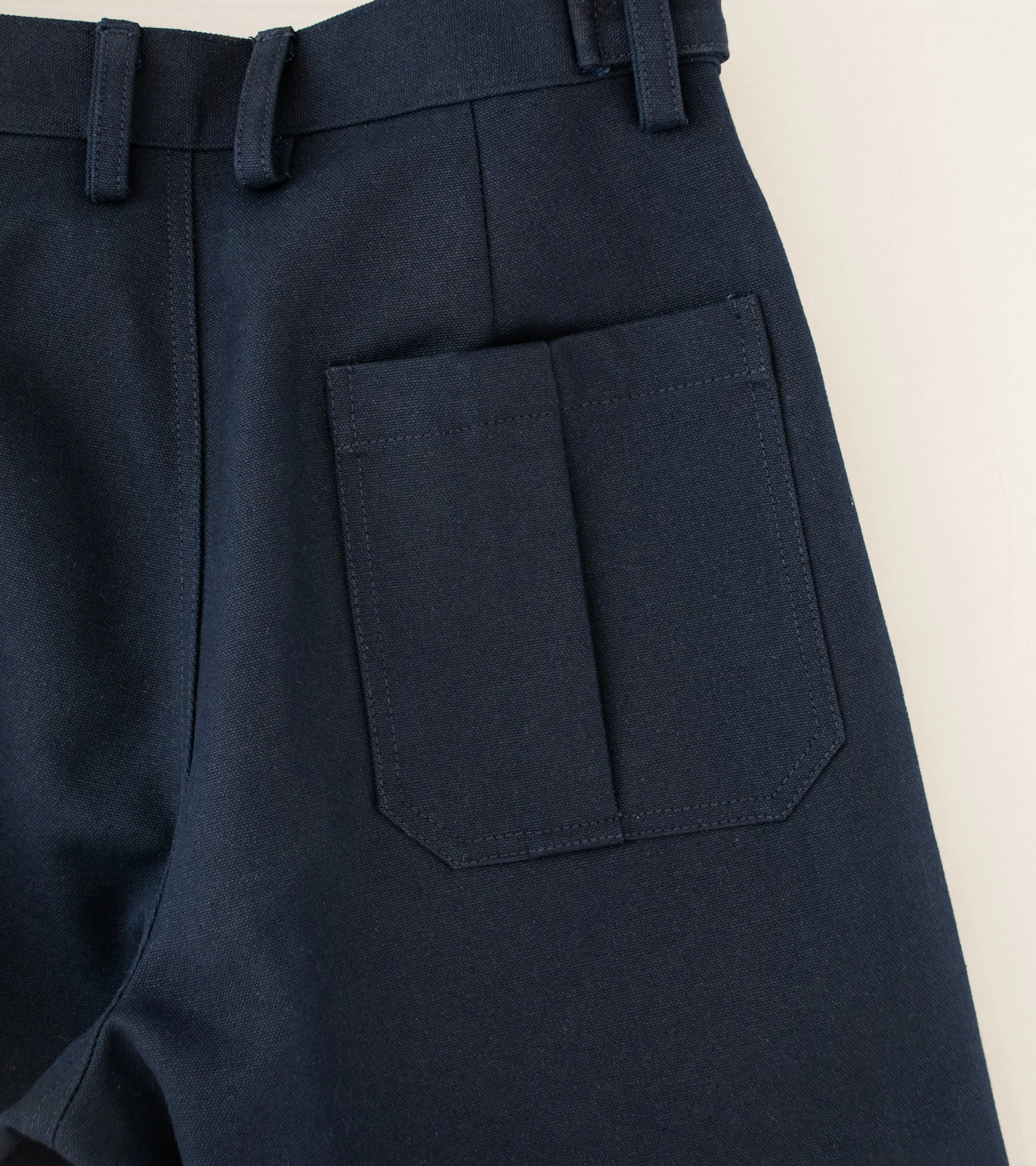 Oshin 'The Bass Trouser' (Dark Navy Cotton Canvas)