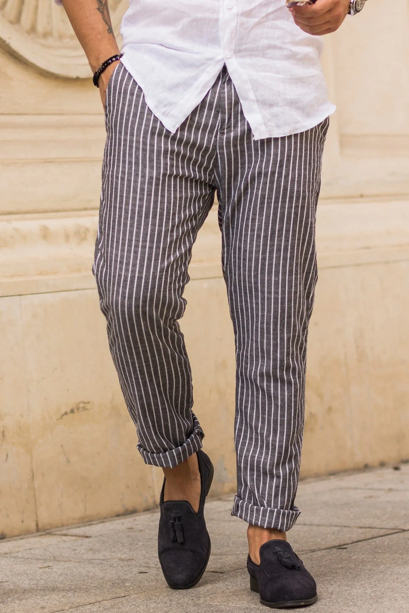 Pantaloni casual in grey