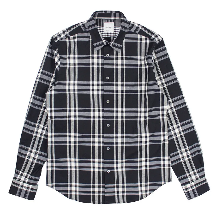 Paul Smith - Slim Fit Check Shirt in Dark Ink