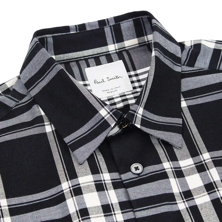 Paul Smith - Slim Fit Check Shirt in Dark Ink