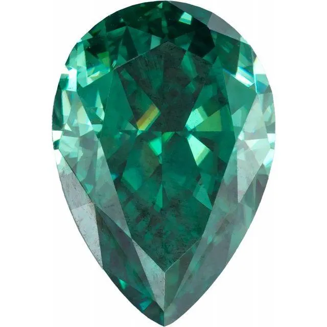 Pear Green Moissanite Loose Stone