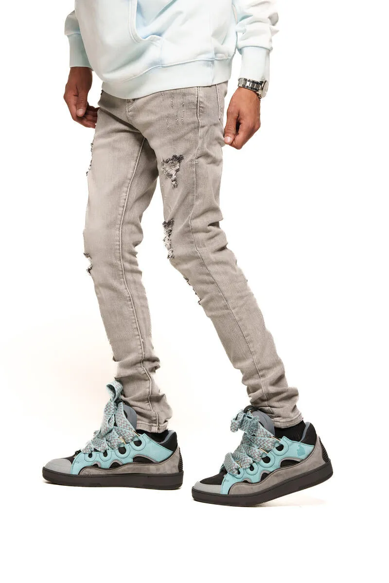 PHEELINGS THIS WILL PASS SKINNY DENIM (LIGHT GREY/ SAND)