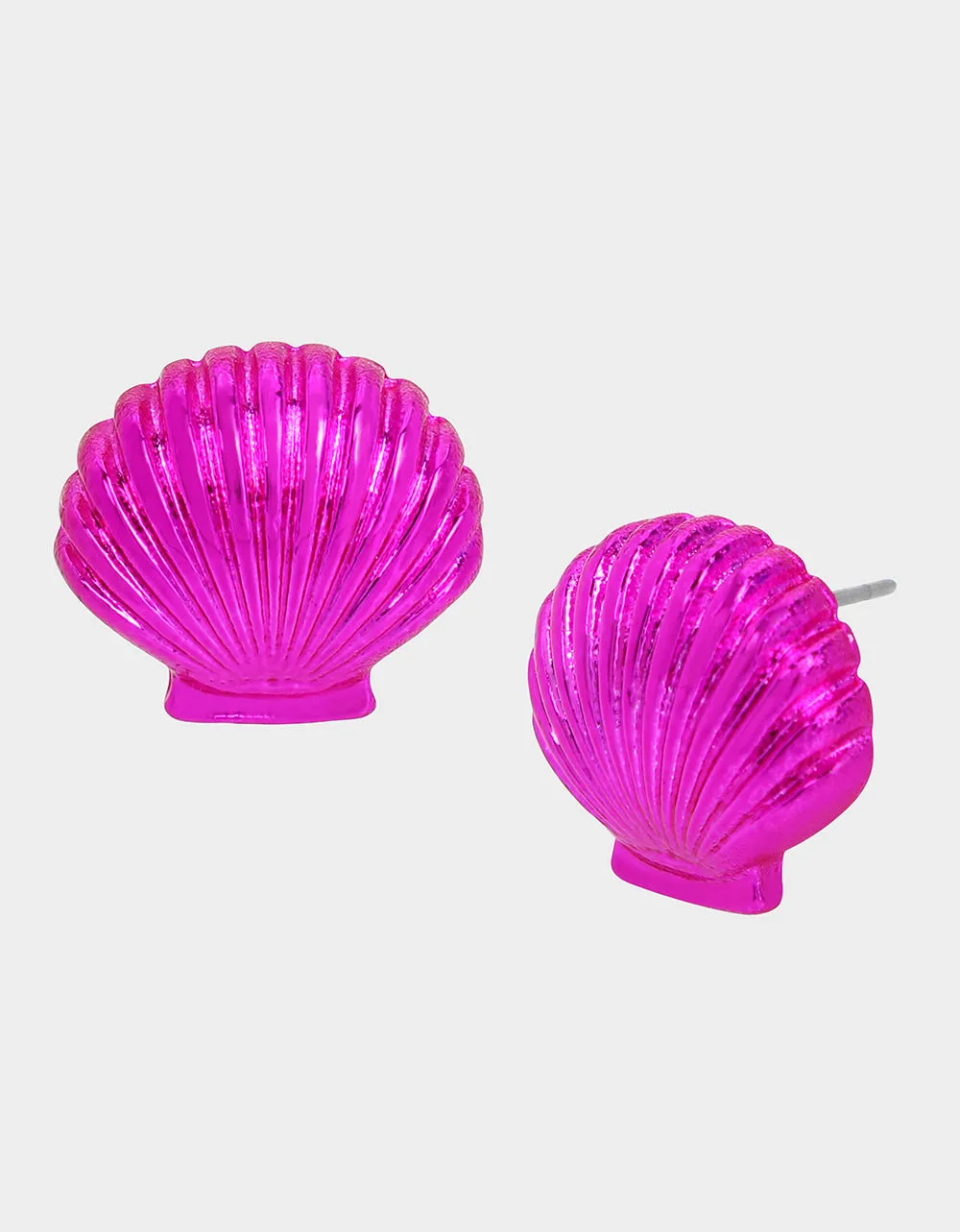 PINK SUMMER SHELL STUDS FUCHSIA