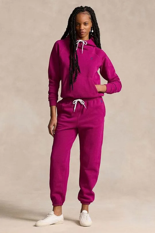 Polo Ralph Lauren joggers pink color smooth