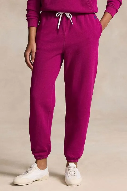 Polo Ralph Lauren joggers pink color smooth