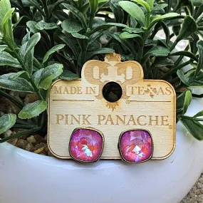 PP Bronze Pink Lotus Delite 12mm Studs