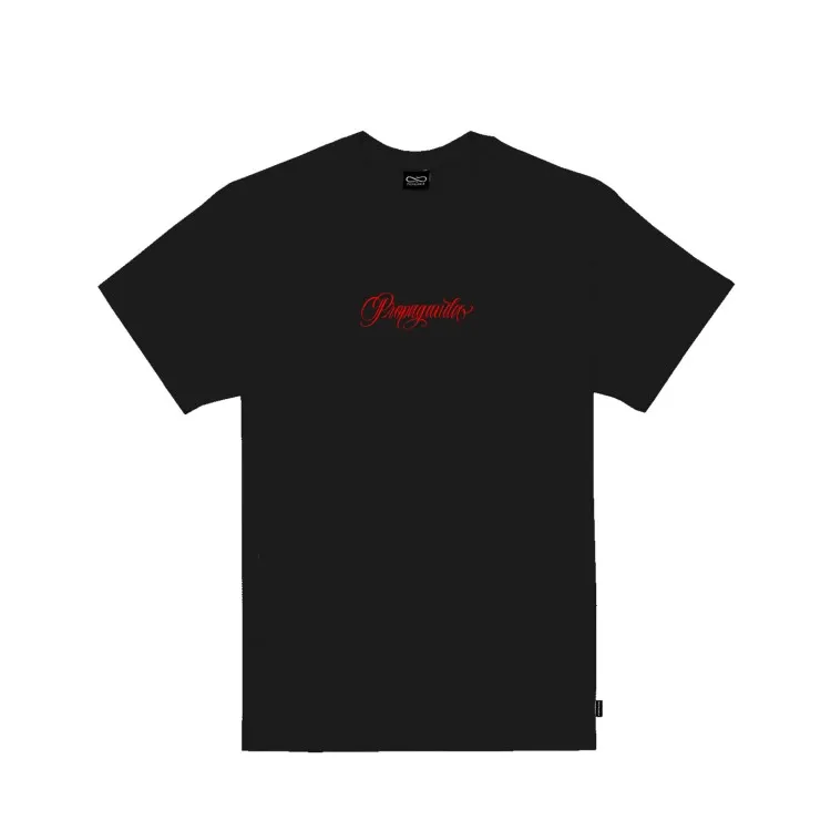 Propaganda LOGO DEMON PRTS842-01 Logo T-Shirt in Cotone Nero