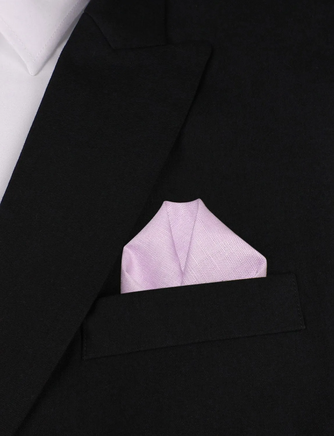 Purple Lilac Lavender Slub Linen Pocket Square