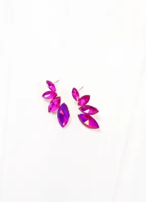 Raven Stone Earring FUCHSIA