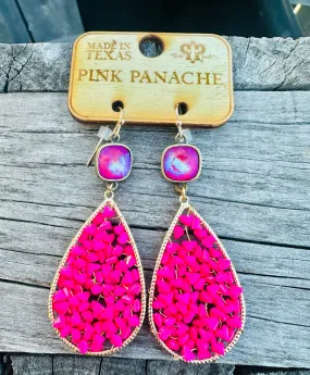 Rock Solid Earrings - Pink Panache