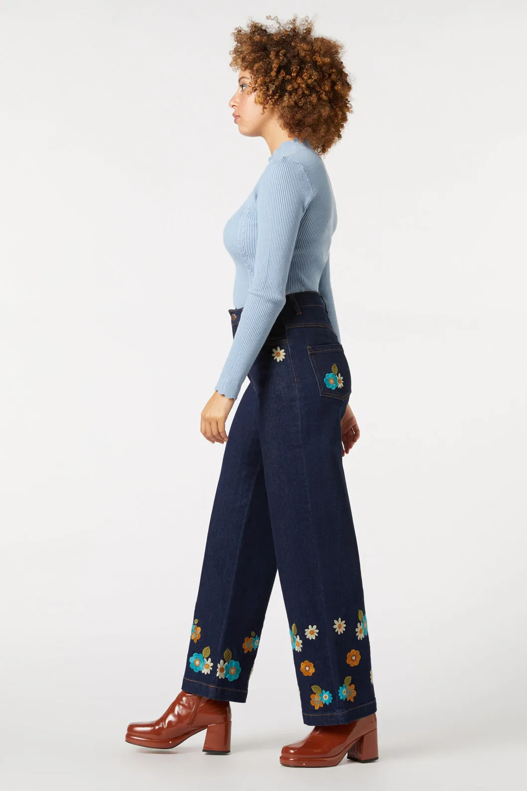 Sally Embroidered Jean