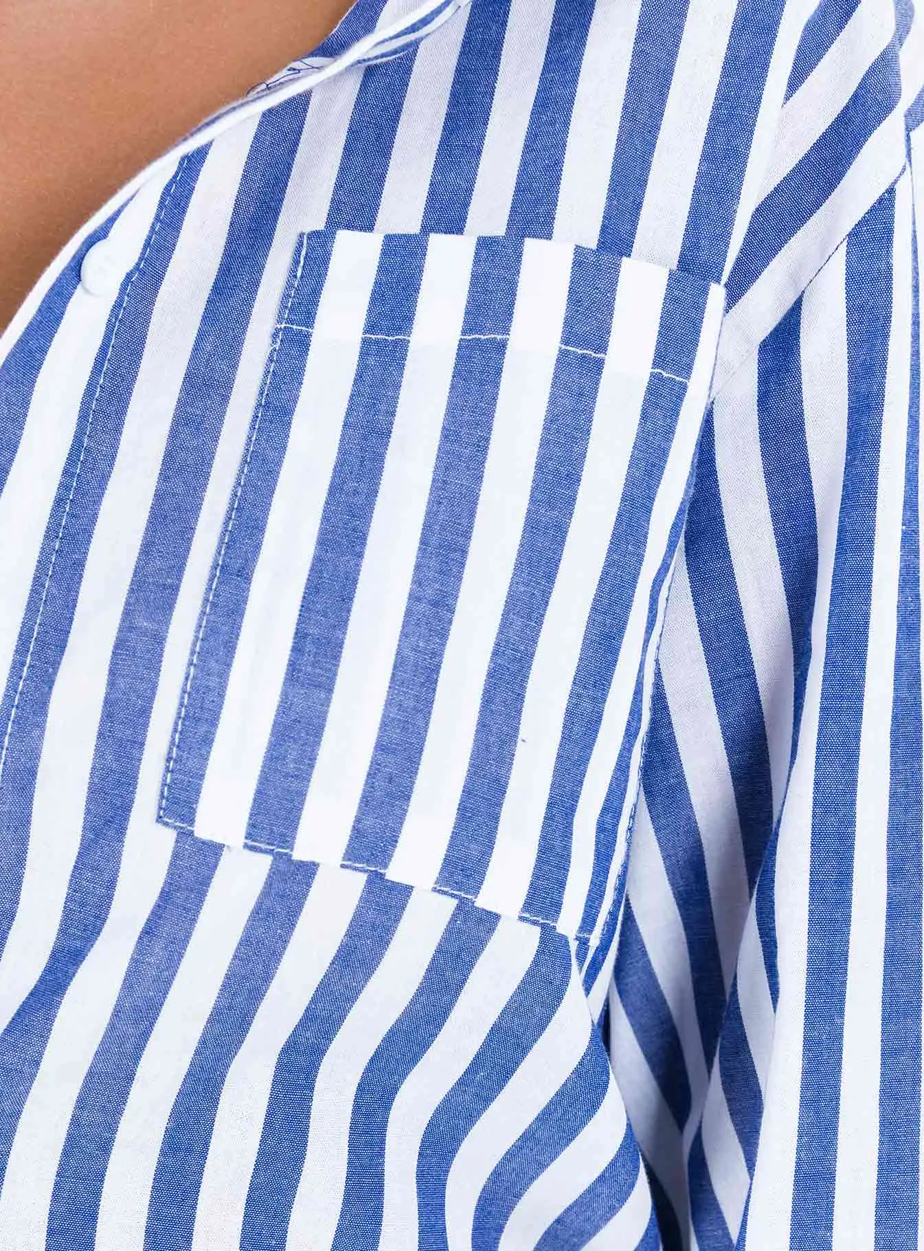 Shaylan Stripe Shirt Blue