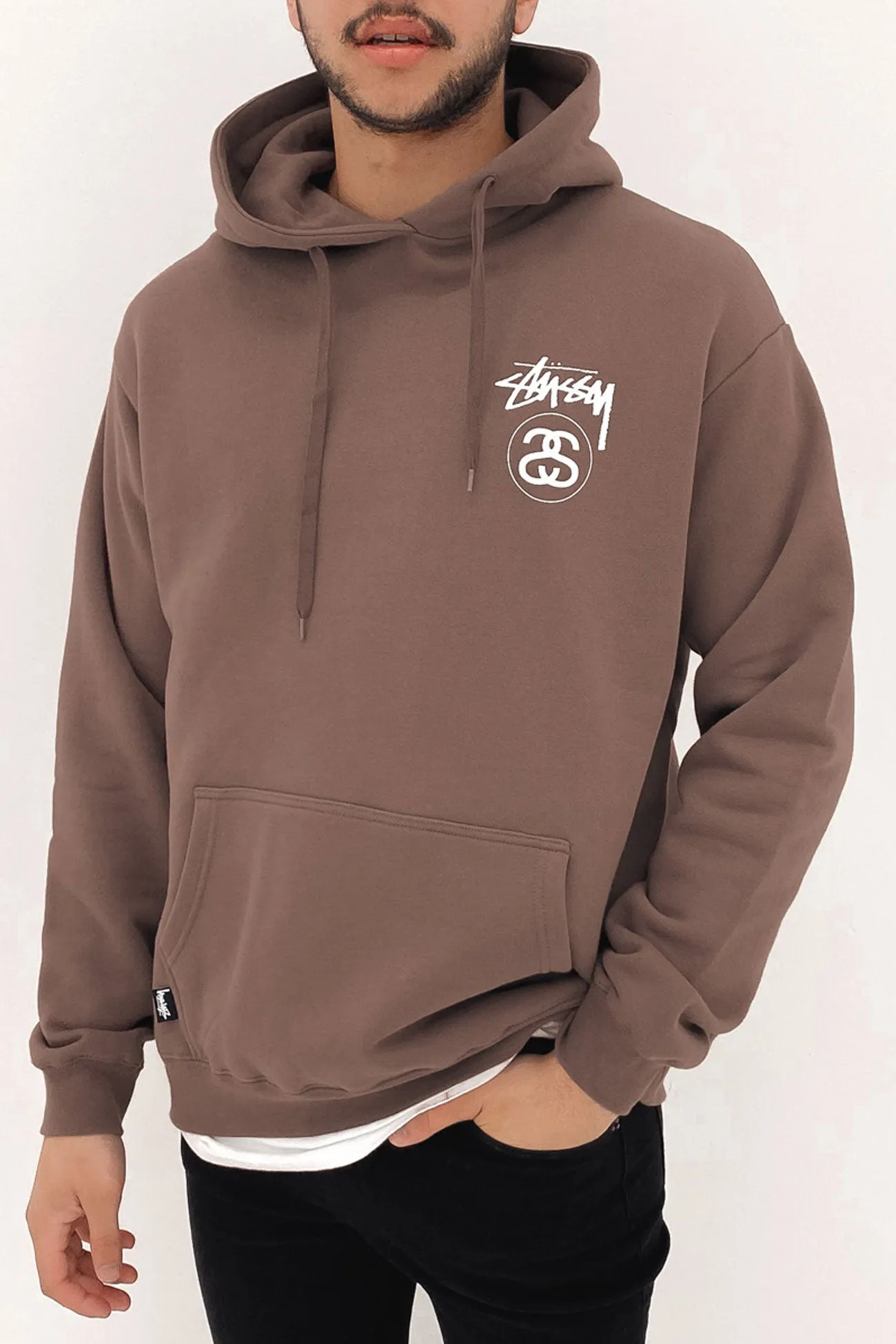 Solid Stock Link Hood Brown