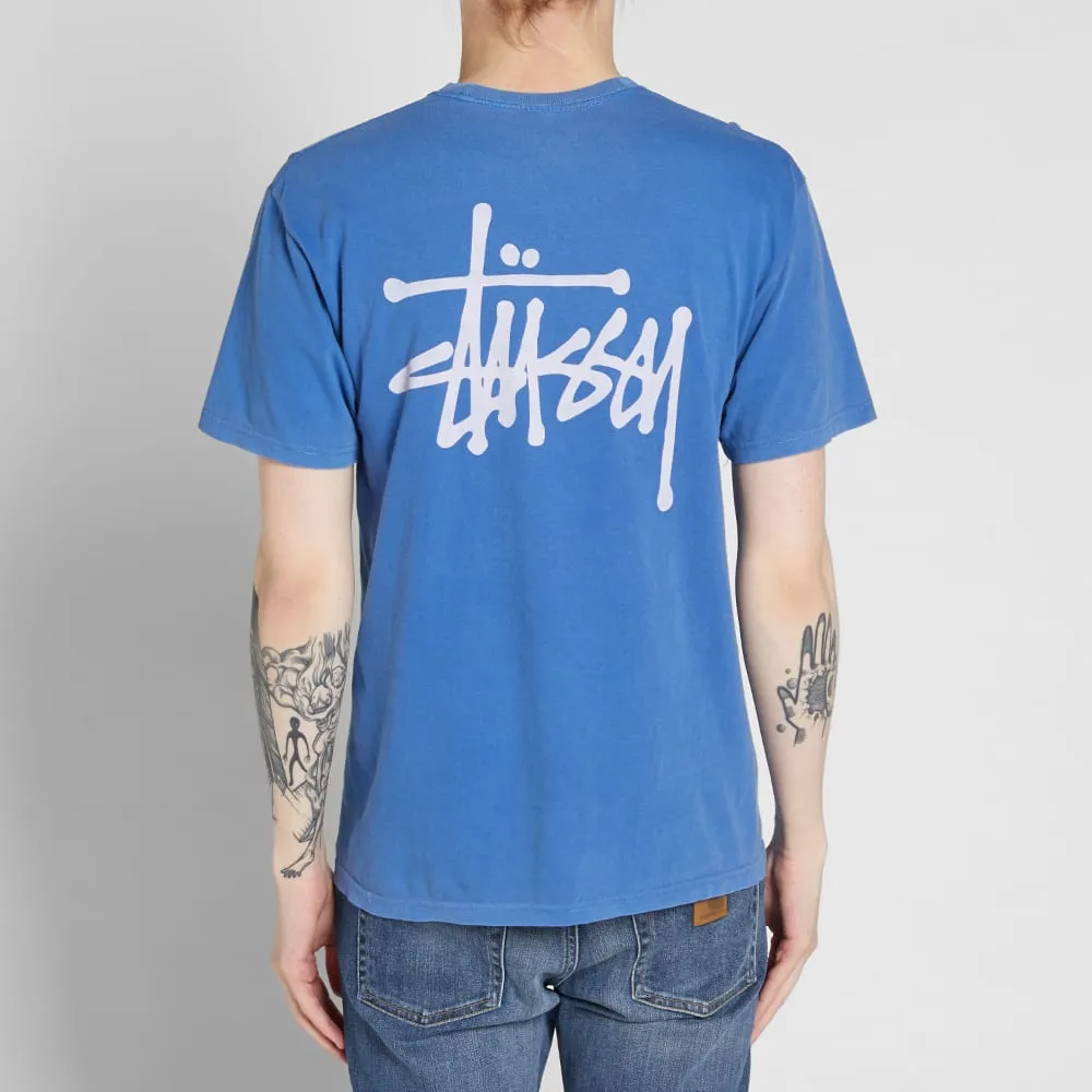 Stussy Pigment Dyed Basic TeeIndigo