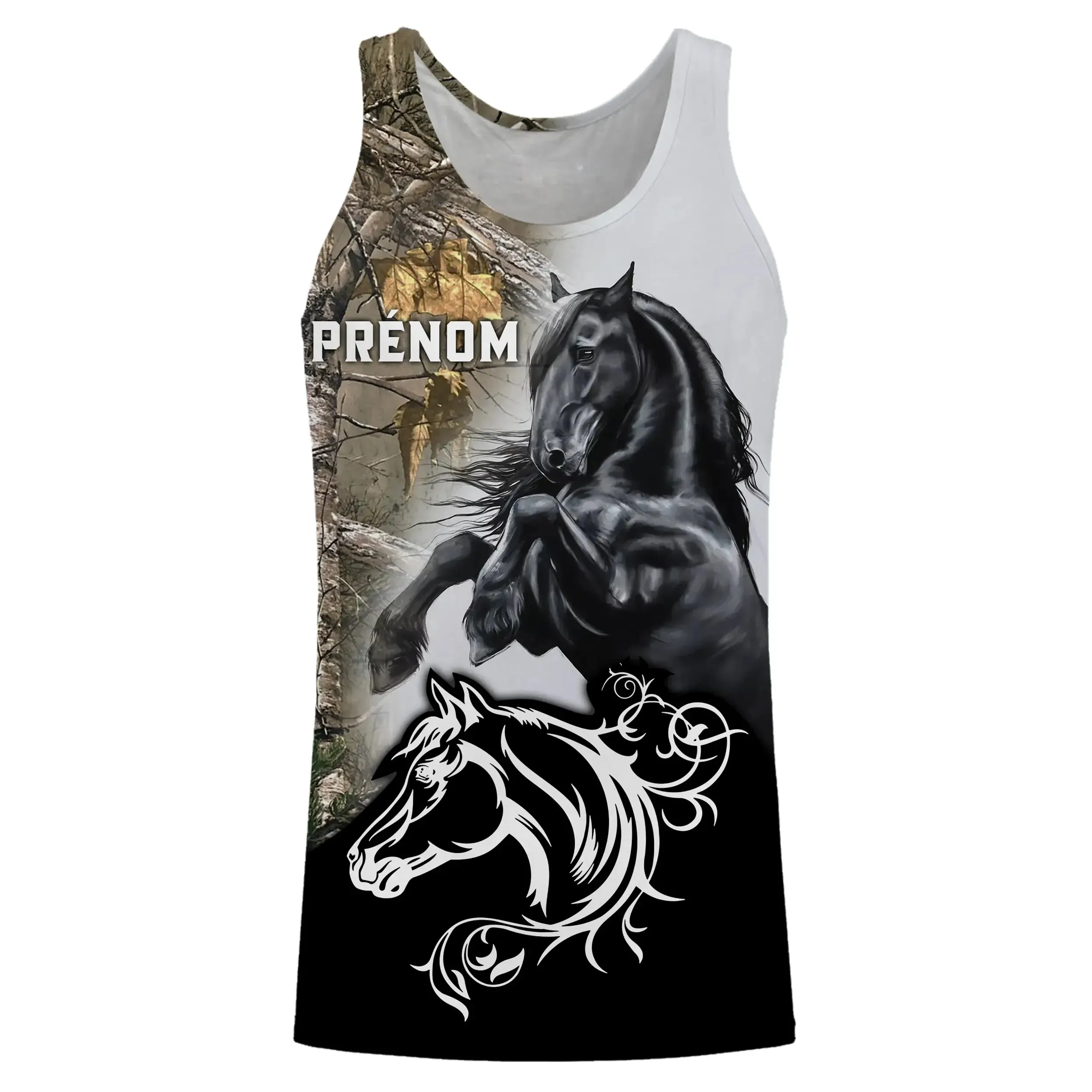 T-shirt Frison Cheval, Cadeau Personnalisé équitation, Chevaux Passion, Frison d'Amour - CT06072223