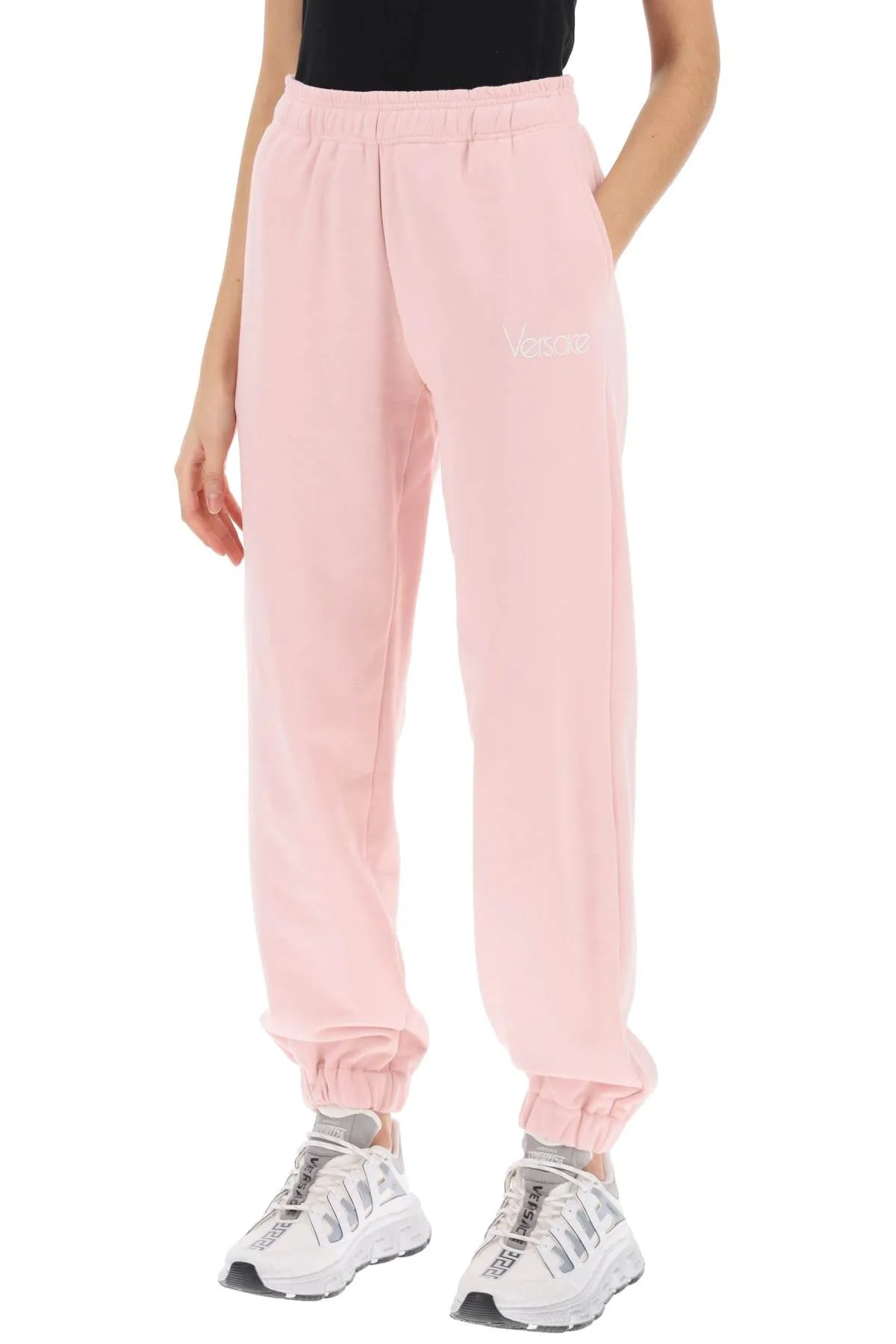 Versace 1978 re-edition joggers 1014298 1A10157 PINK WHITE