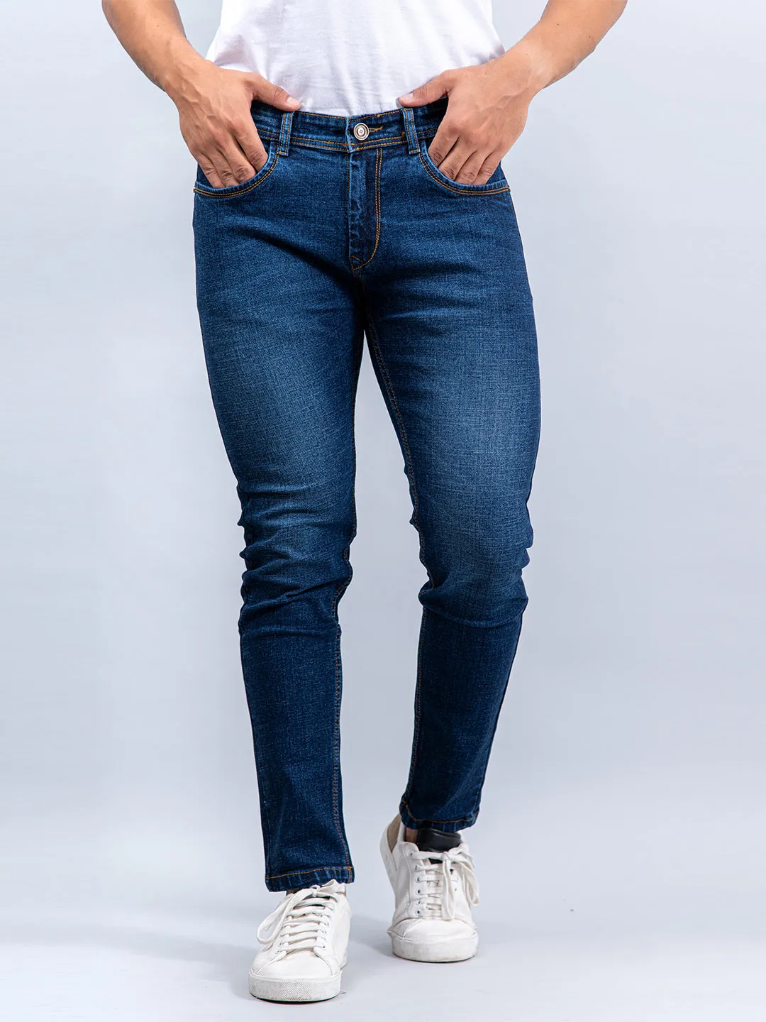 Washed Denim Men's Jeans