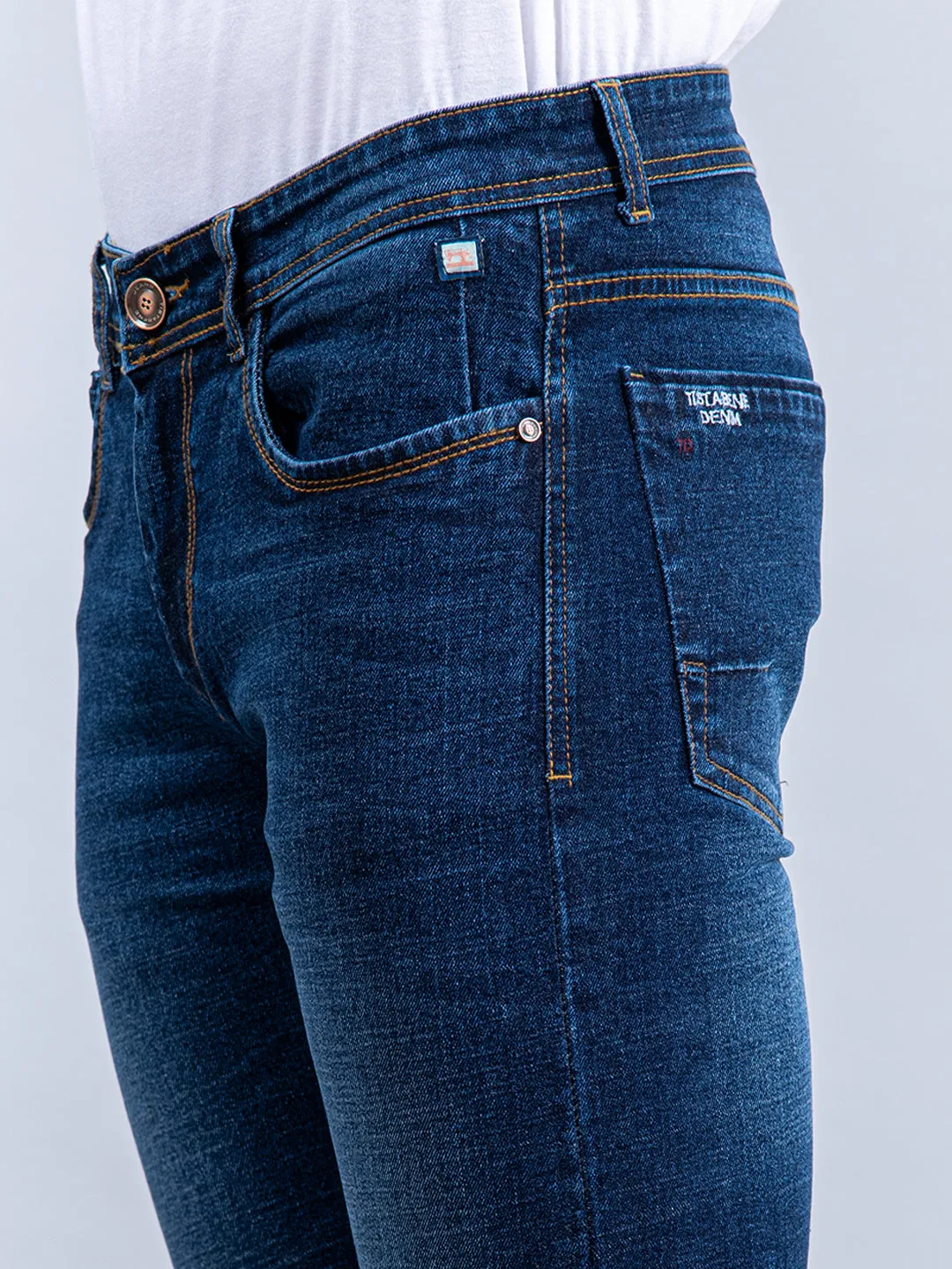 Washed Denim Men's Jeans